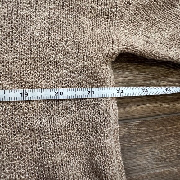 Fantastic Fawn Mama Sweater Tan/Black Women's Size Small Open Knit, Oversized - Picture 8 of 10